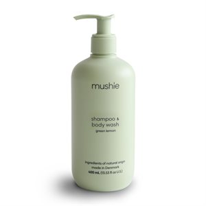 Mushie Baby Shampoo & Body Wash Green Lemon (Cosmos) - 400 ml (8 pcs)